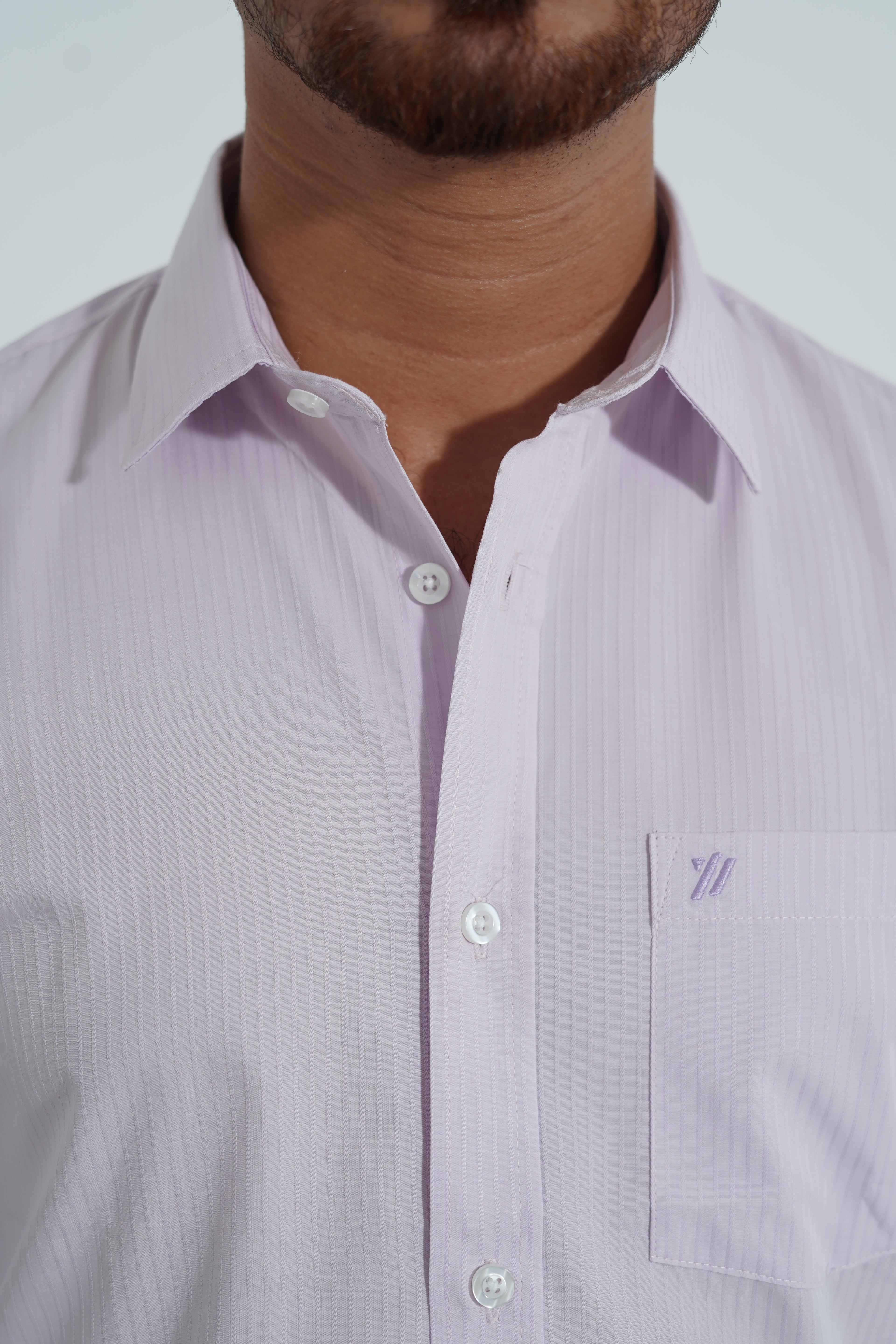 Premium Full Sleeve Solid Lavender Shirt