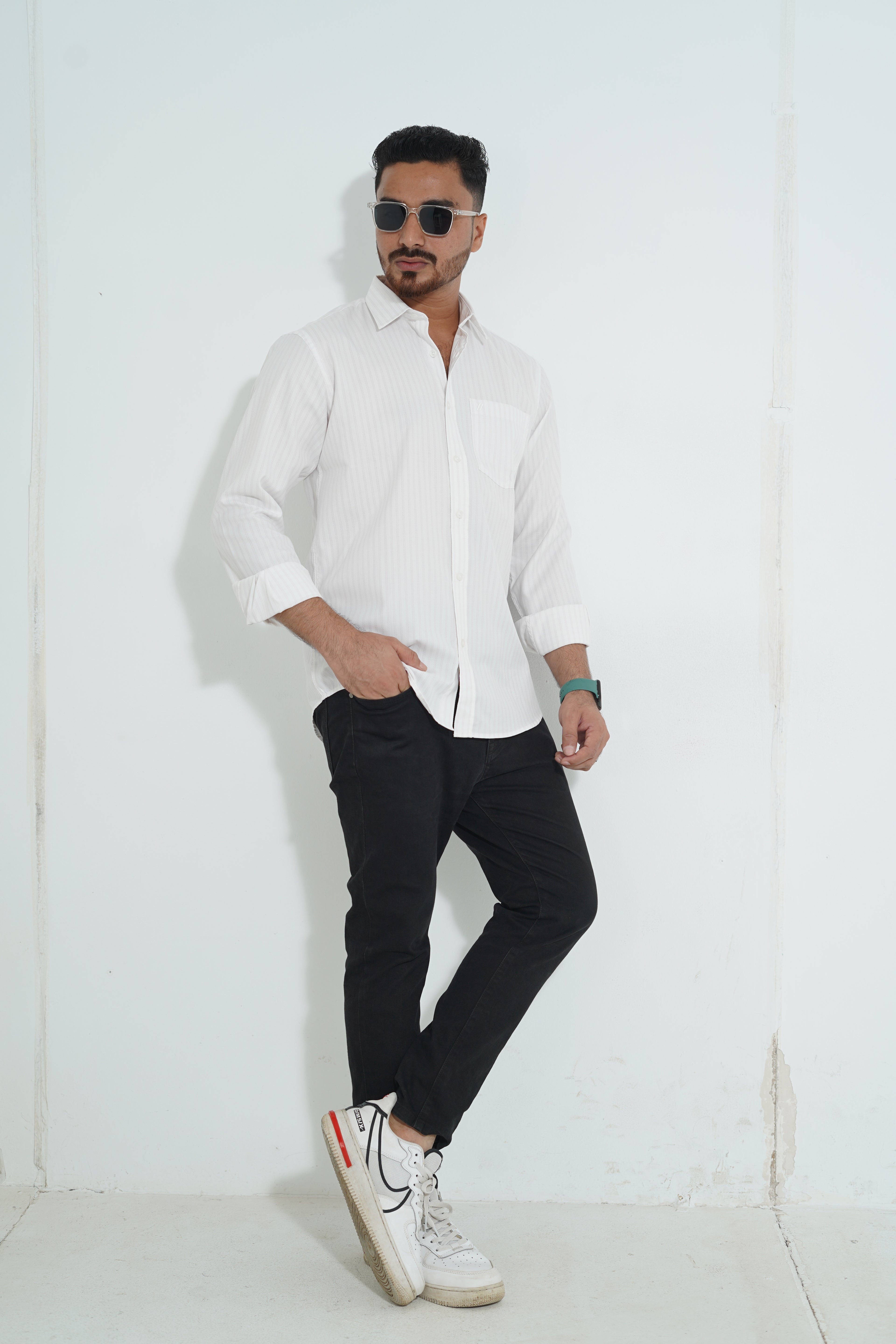 Premium Full Sleeve White color Shirt
