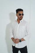 Premium Full Sleeve White color Shirt