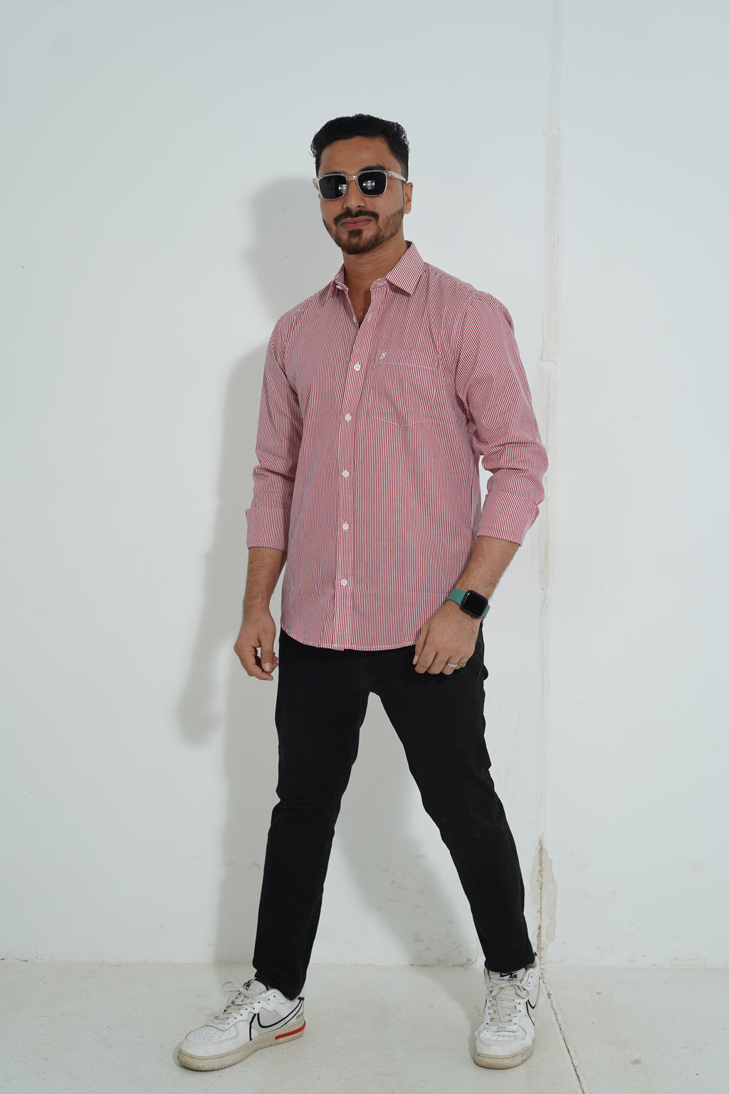 Premium Full Sleeve Wave Print Shirt