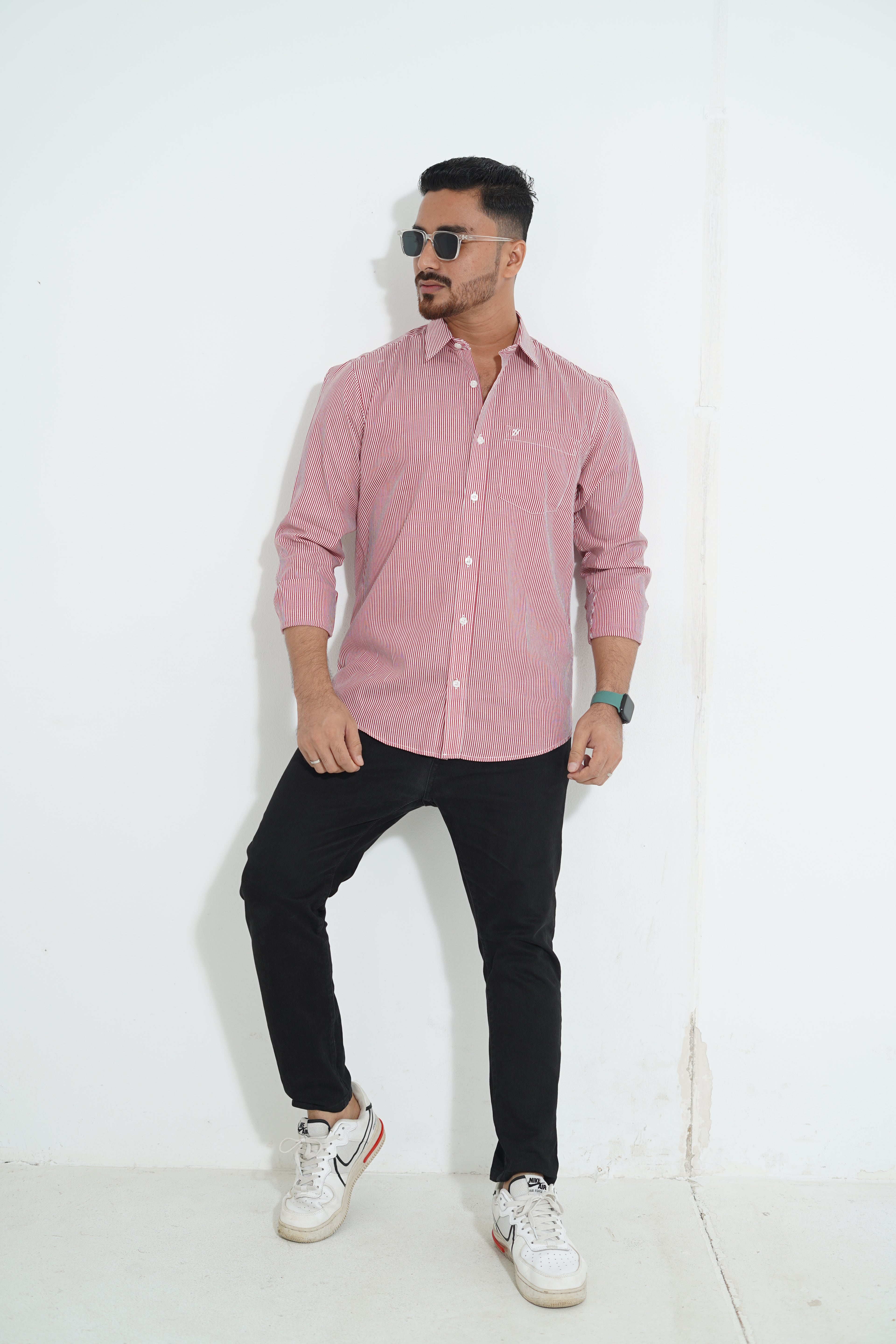 Premium Full Sleeve Wave Print Shirt