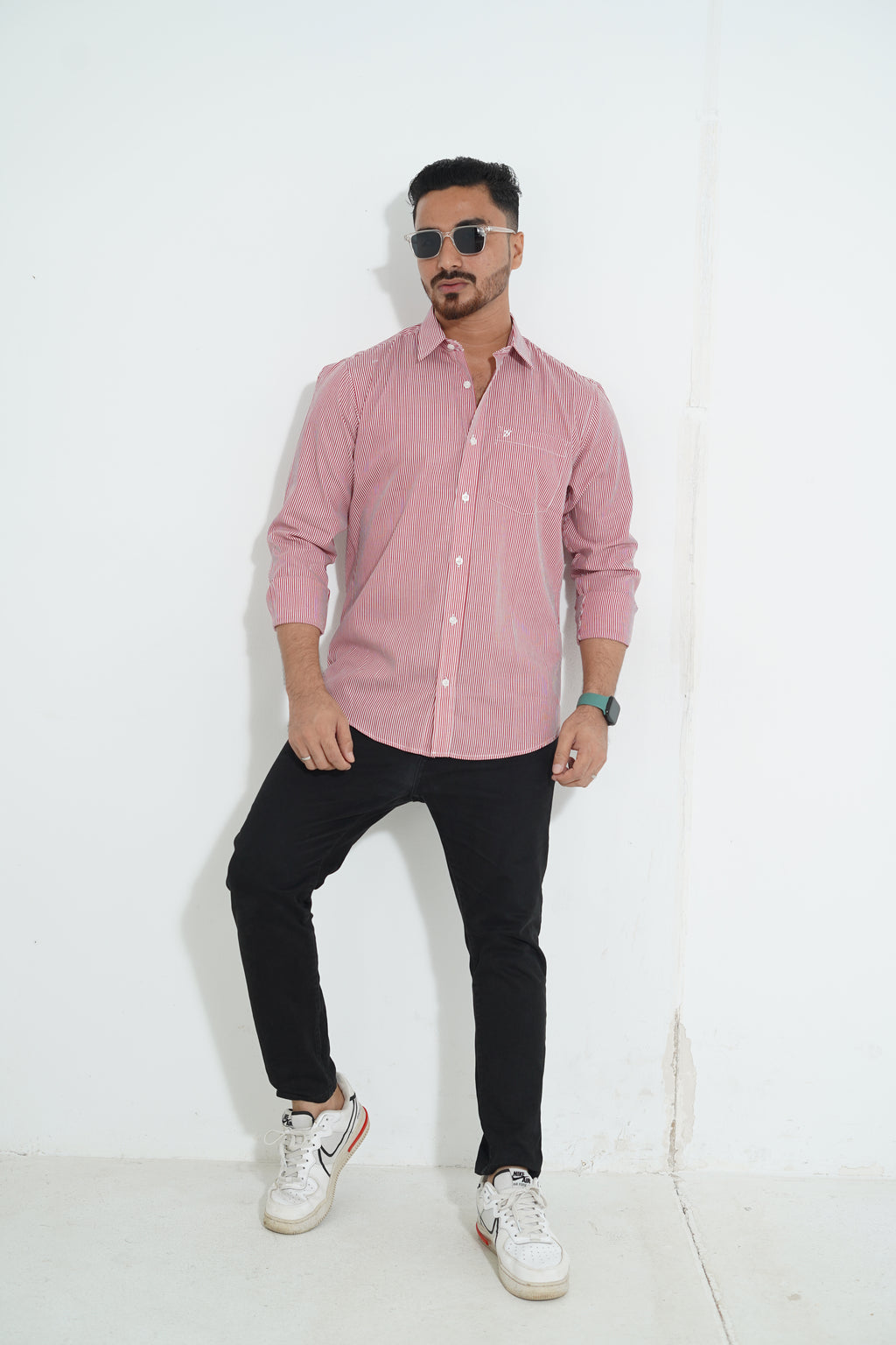 Premium Full Sleeve Wave Print Shirt