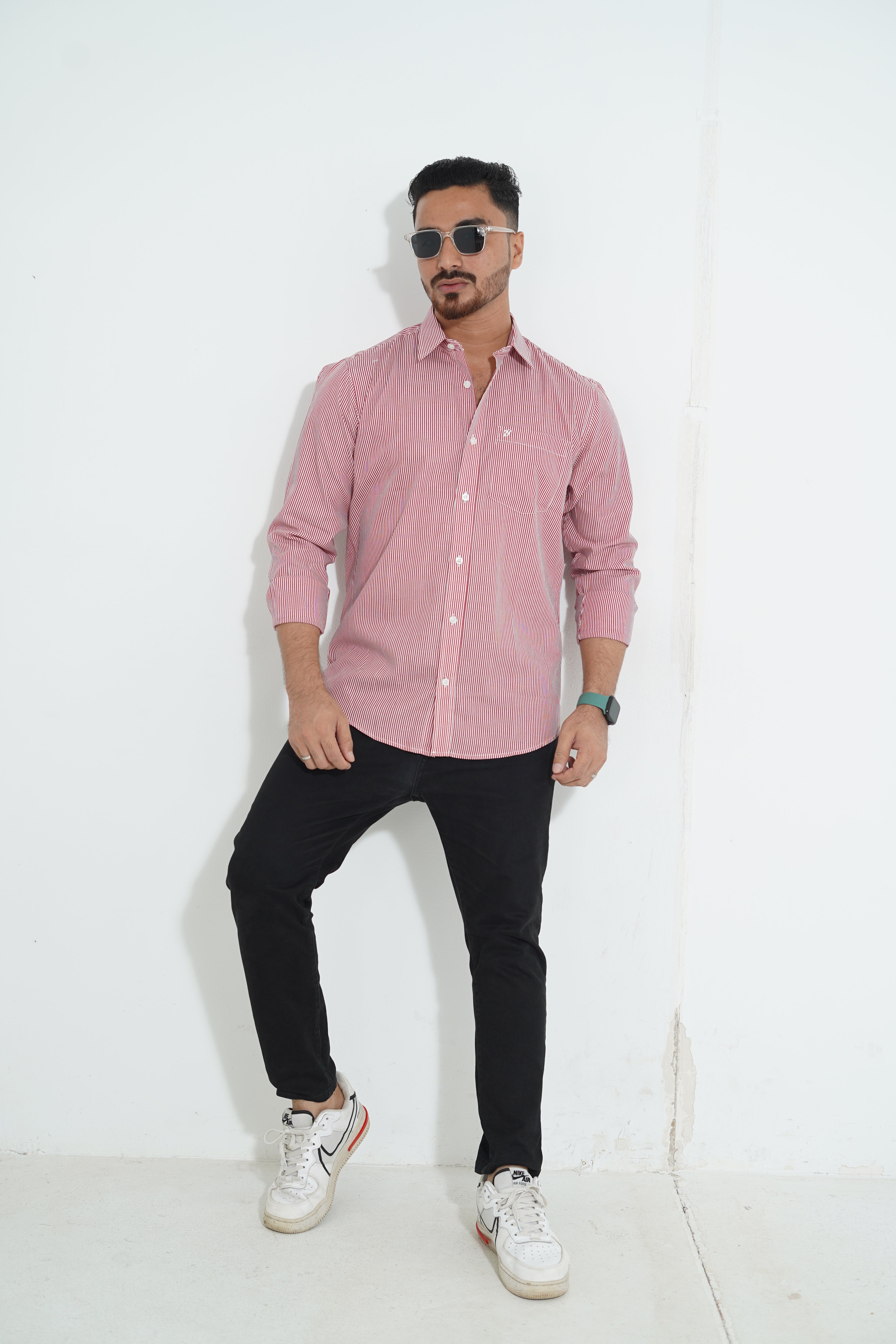 Premium Full Sleeve Wave Print Shirt