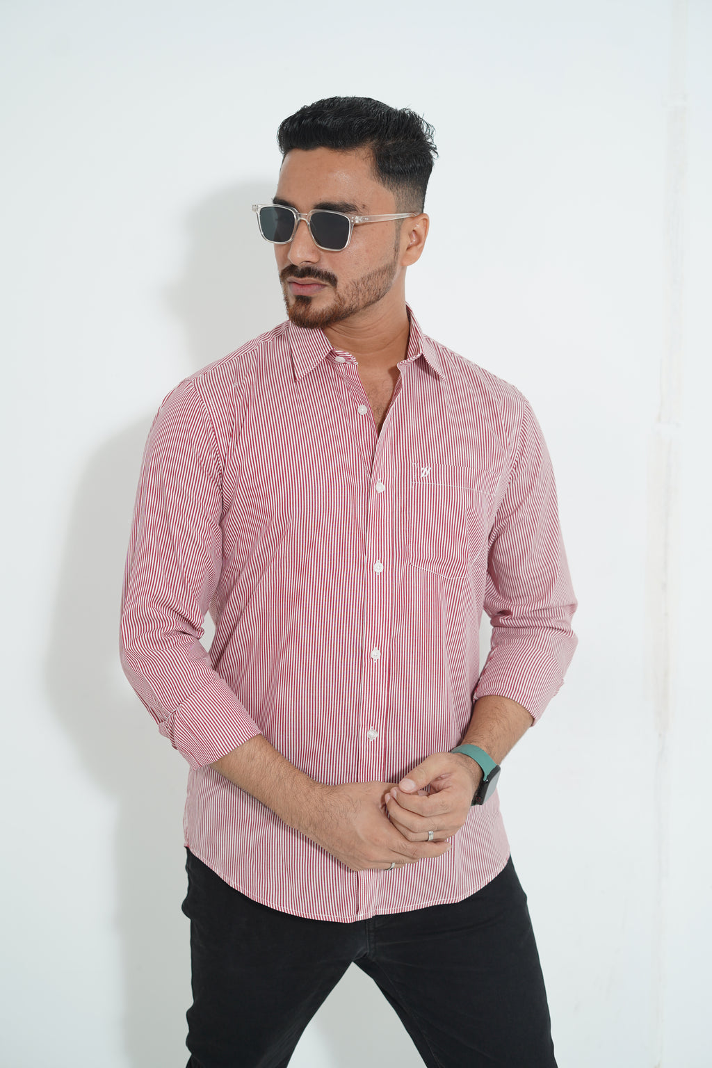 Premium Full Sleeve Wave Print Shirt