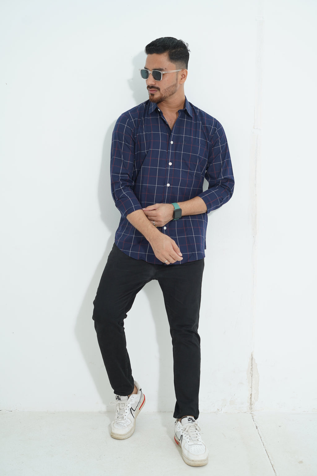 Premium Full Sleeve Geometric Print Shirt