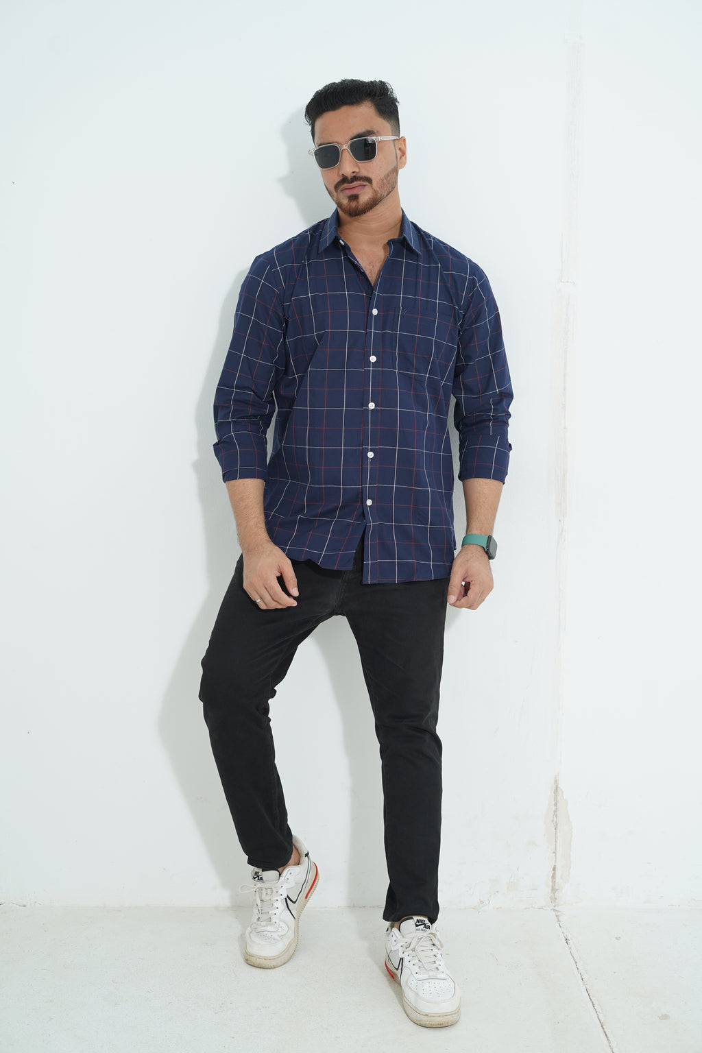 Premium Full Sleeve Geometric Print Shirt