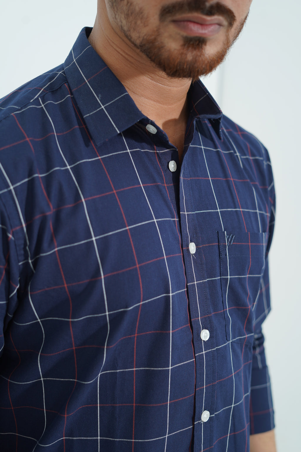 Premium Full Sleeve Geometric Print Shirt