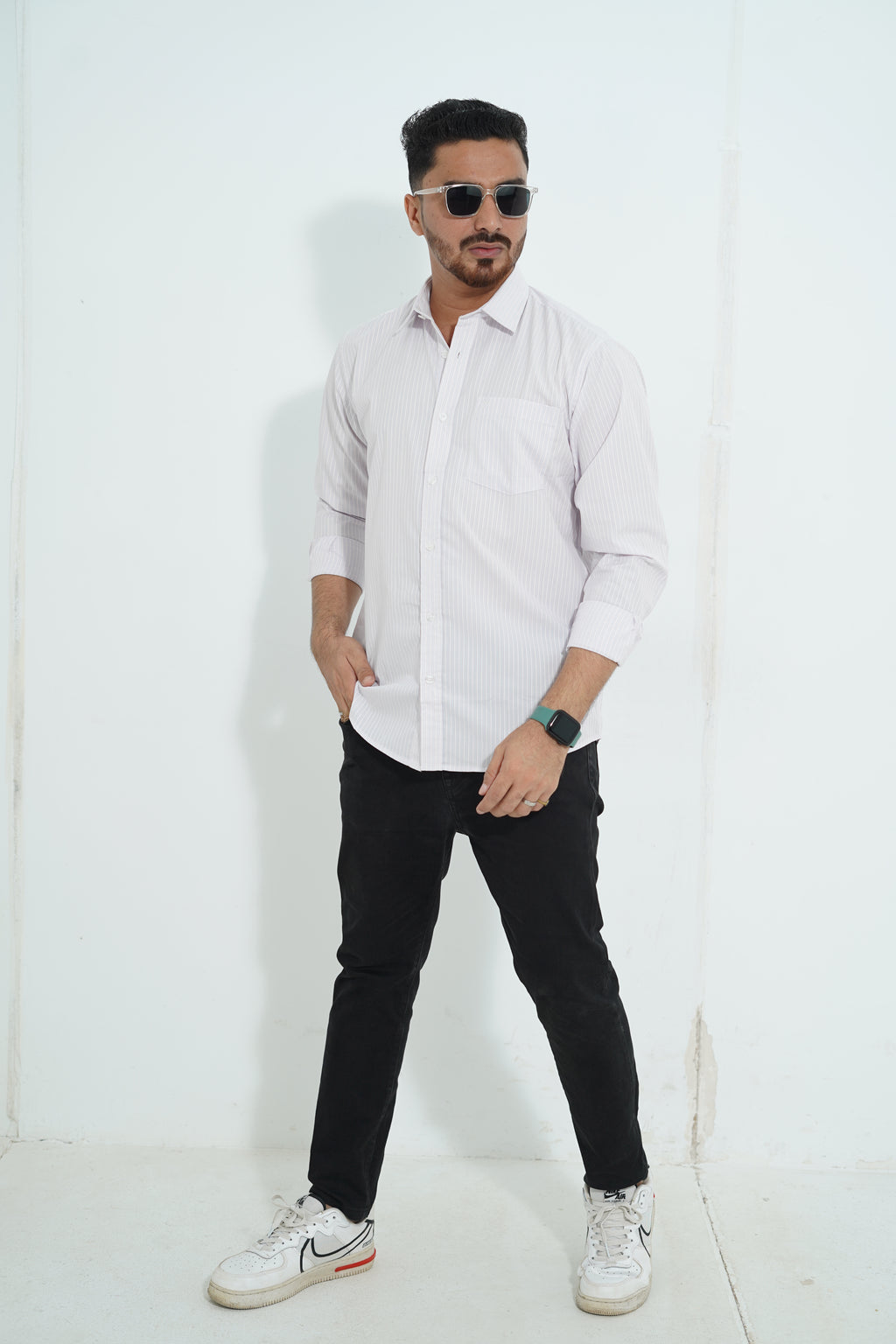 Premium Full Sleeve Pinstripe Shirt
