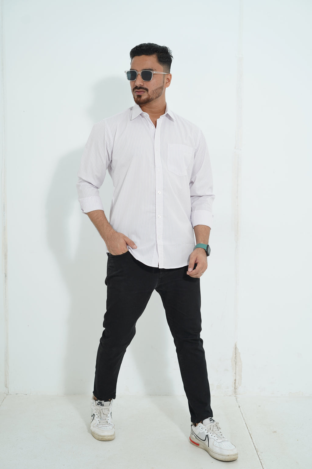 Premium Full Sleeve Pinstripe Shirt