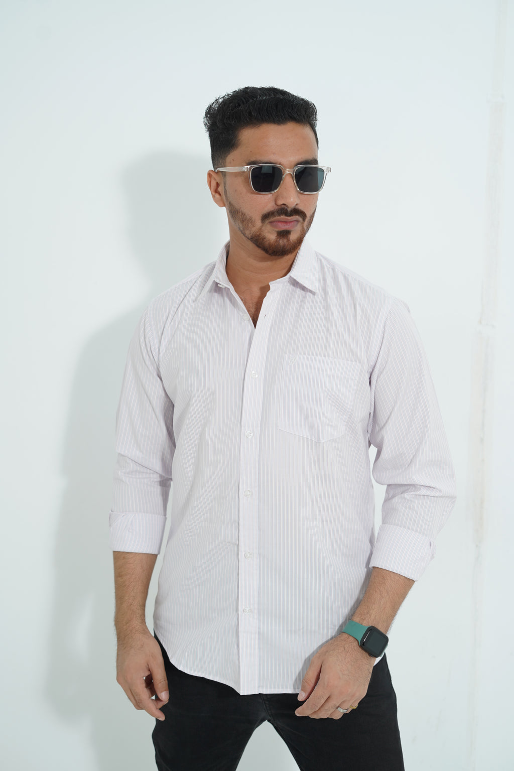 Premium Full Sleeve Pinstripe Shirt