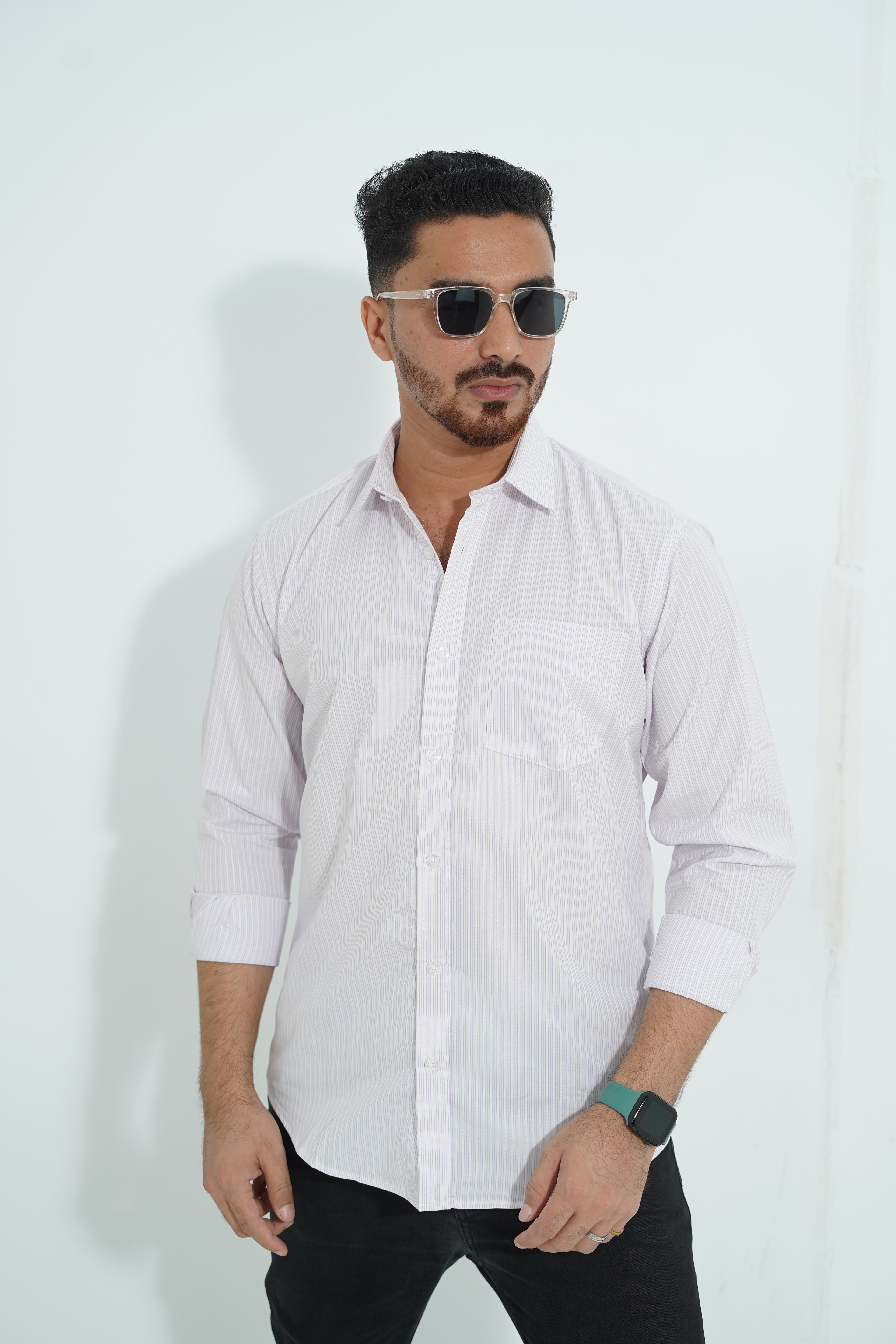 Premium Full Sleeve Pinstripe Shirt