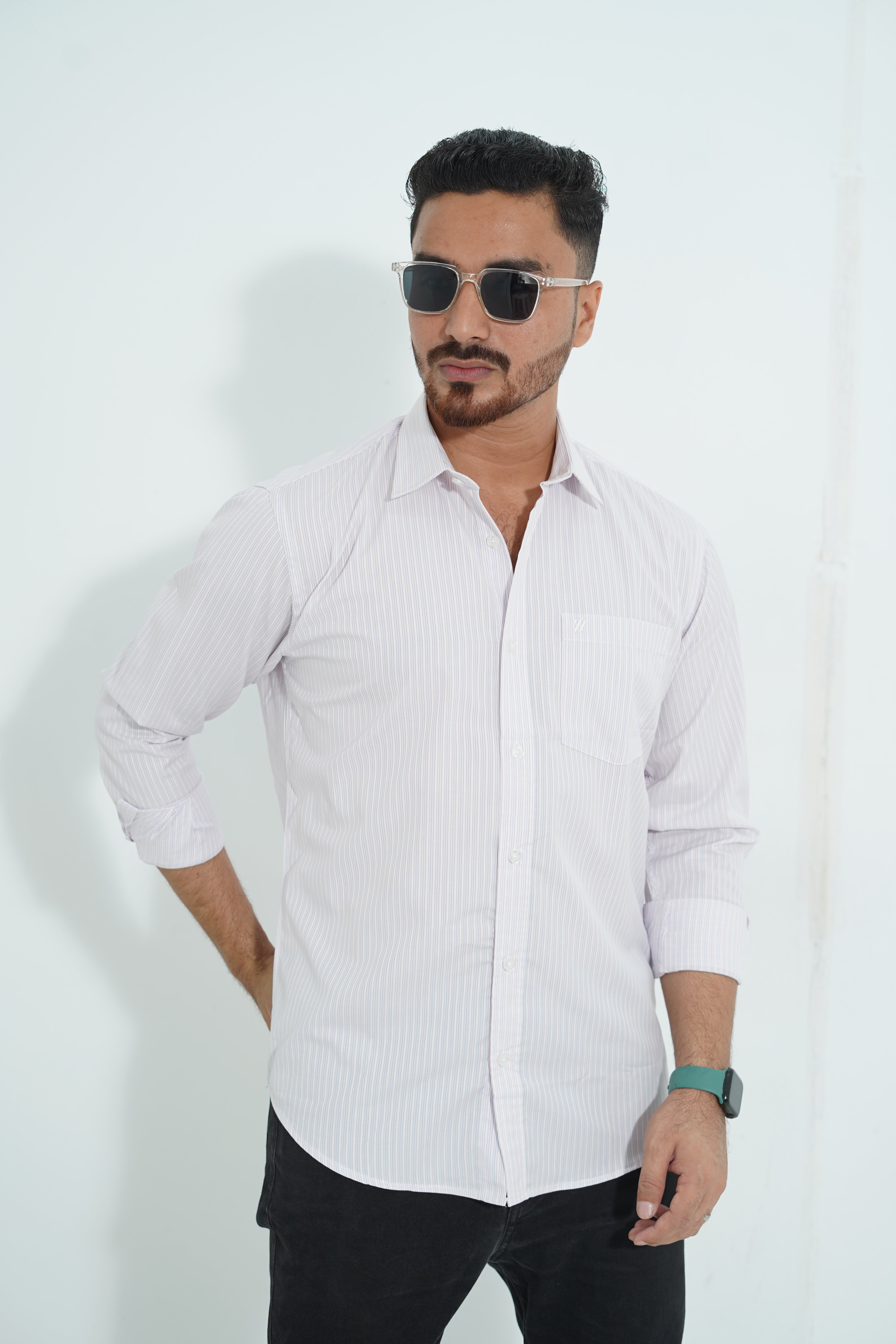 Premium Full Sleeve Pinstripe Shirt