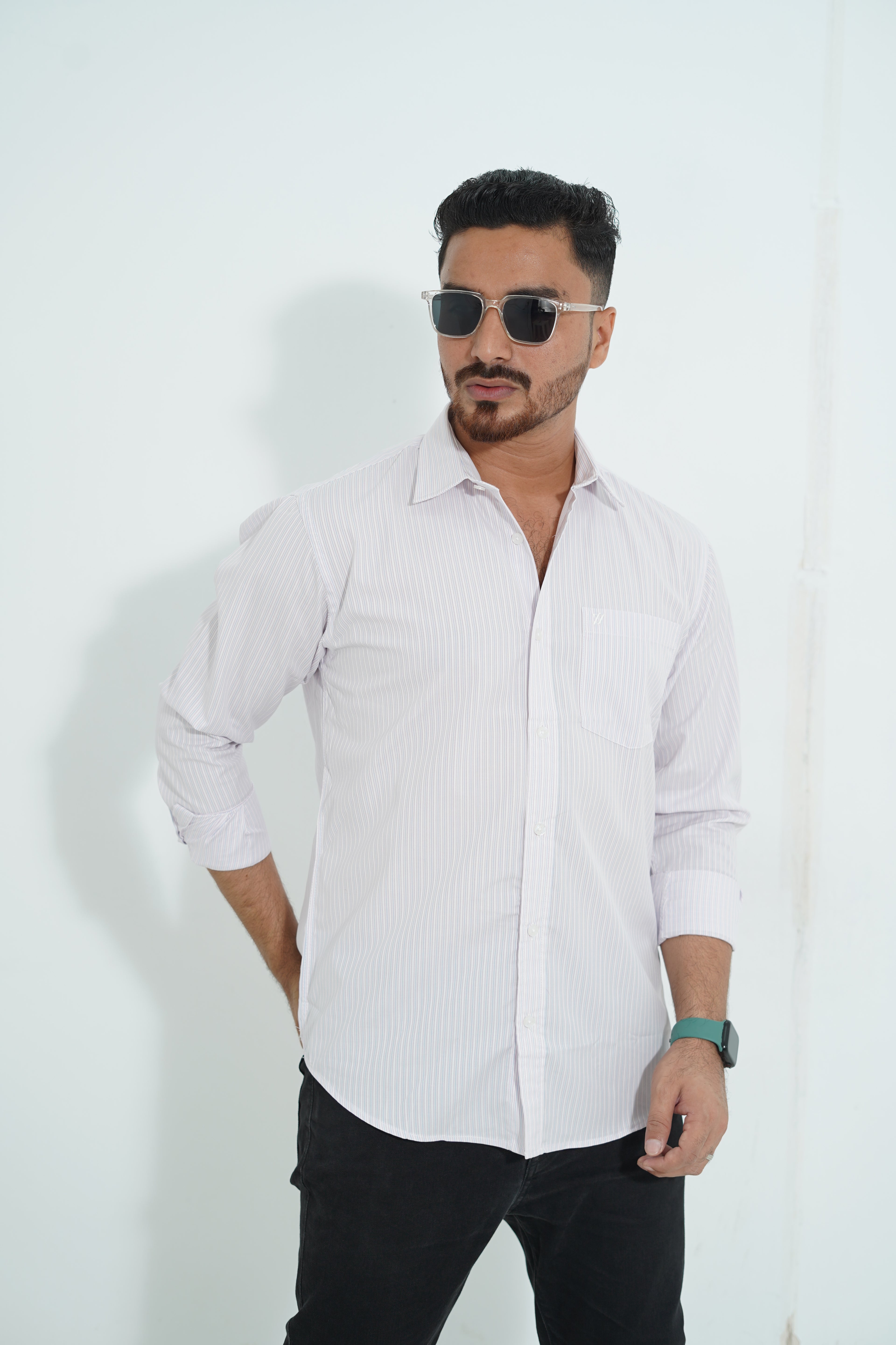 Premium Full Sleeve Pinstripe Shirt