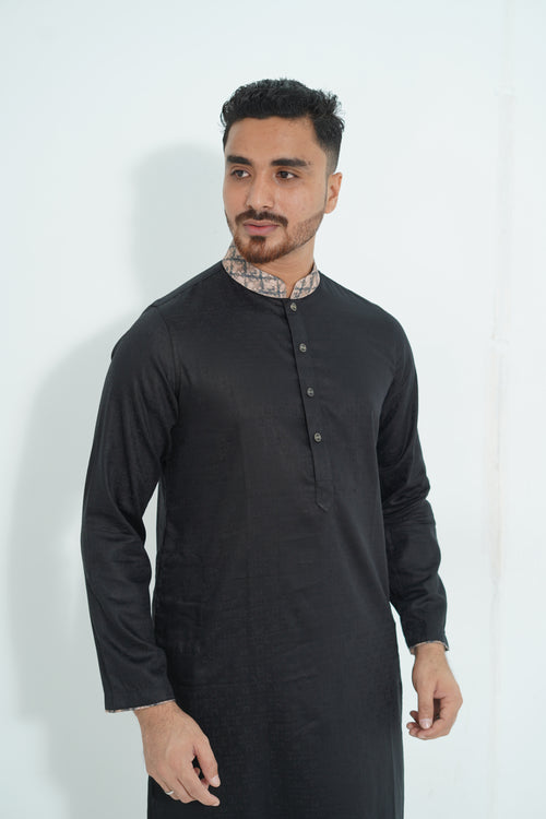 Premium Edition Punjabi – Black With Contrast