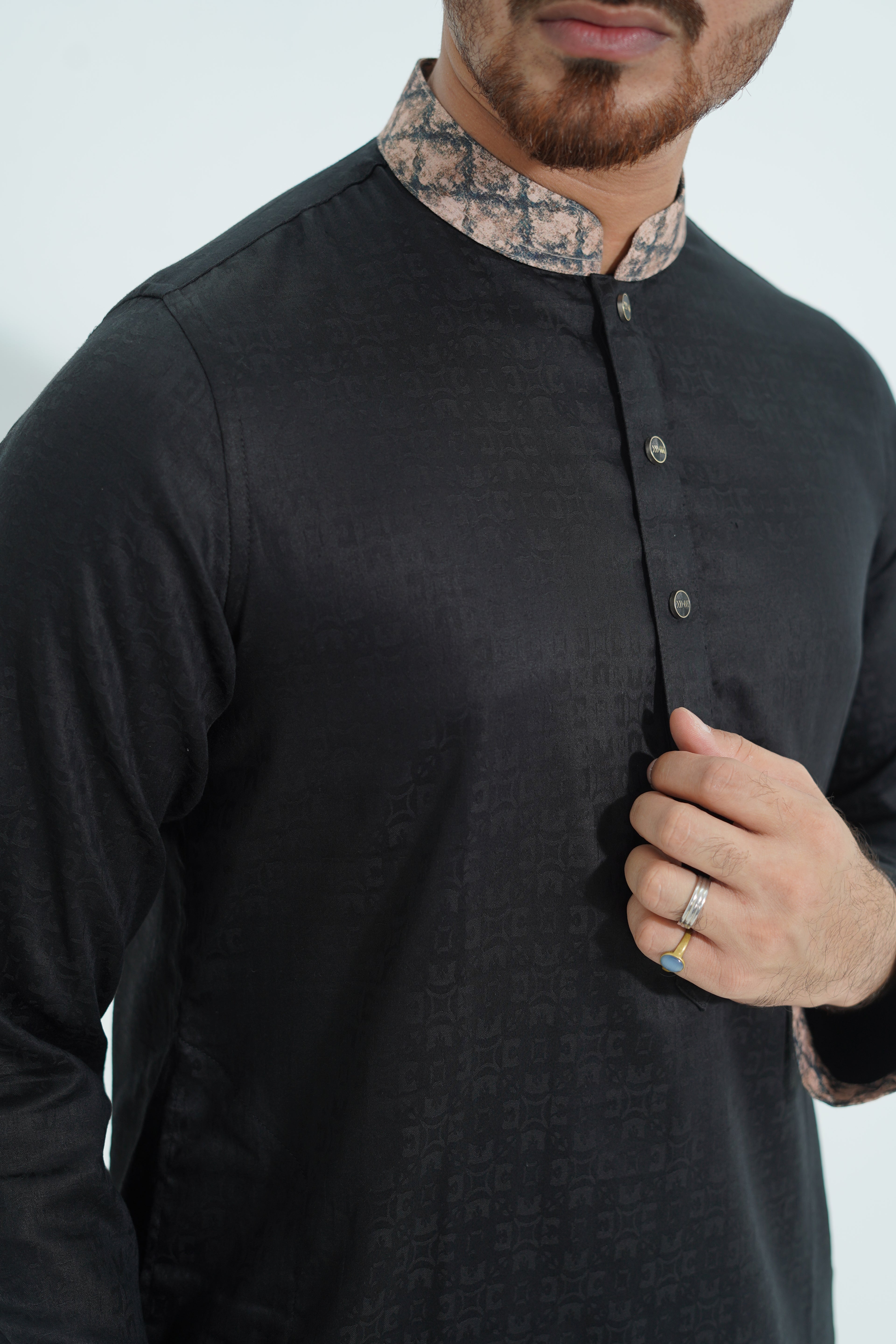 Premium Edition Punjabi – Black With Contrast