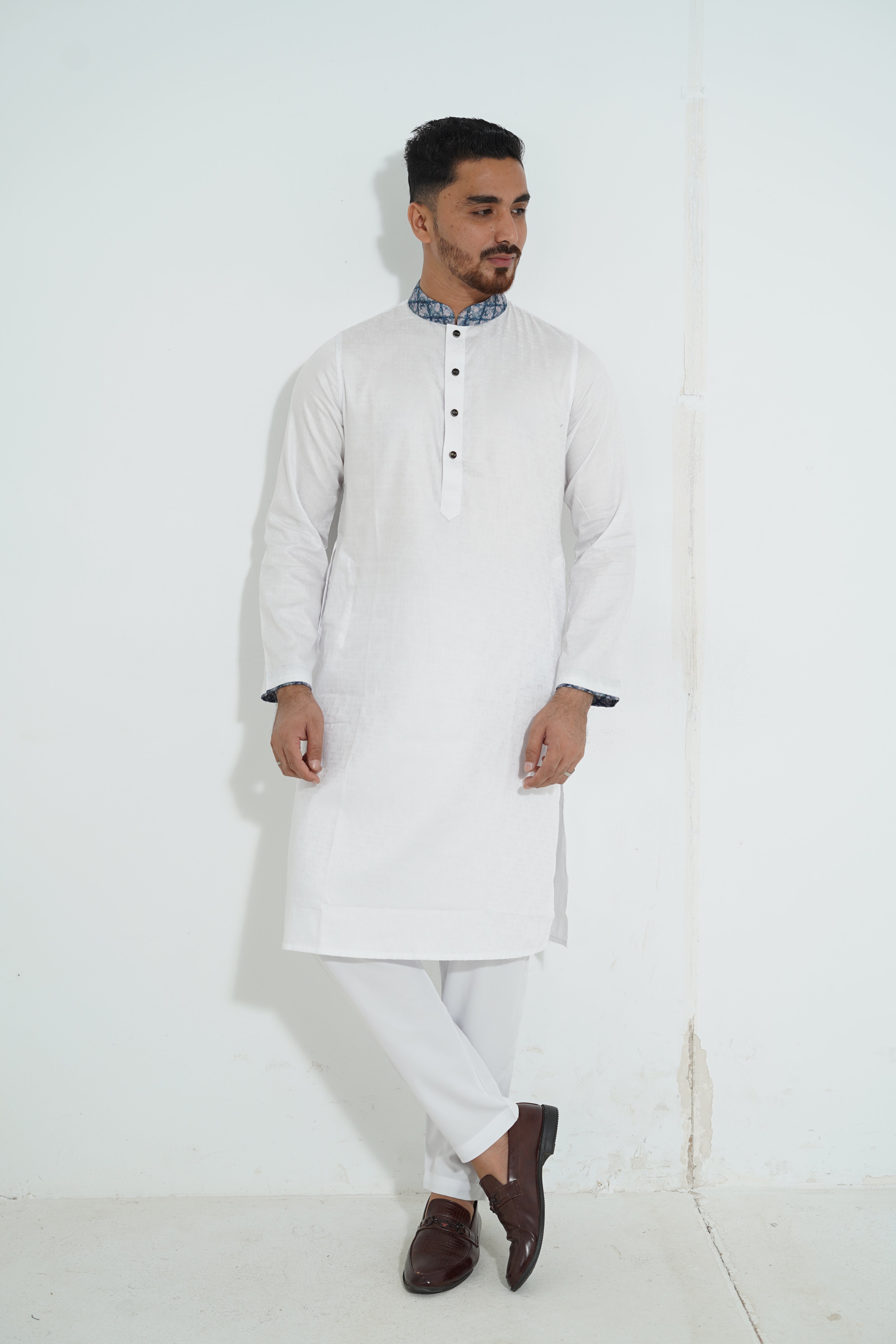 Redefine BD Signature White Jacquard Panjabi