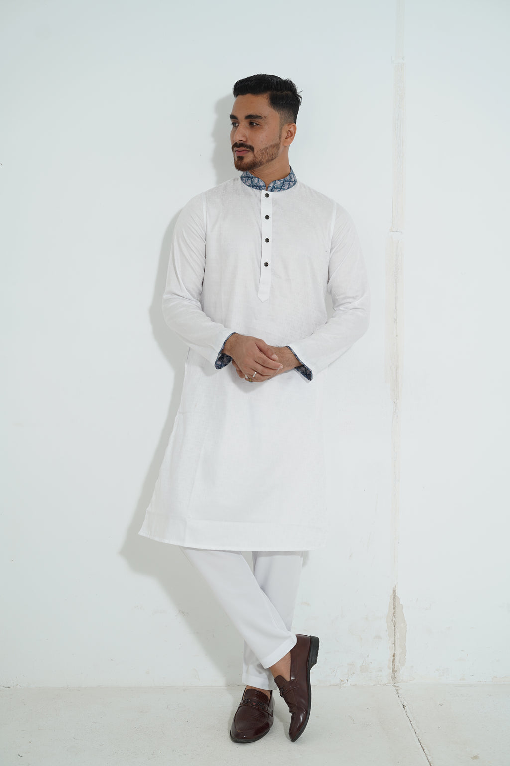 Redefine BD Signature White Jacquard Panjabi