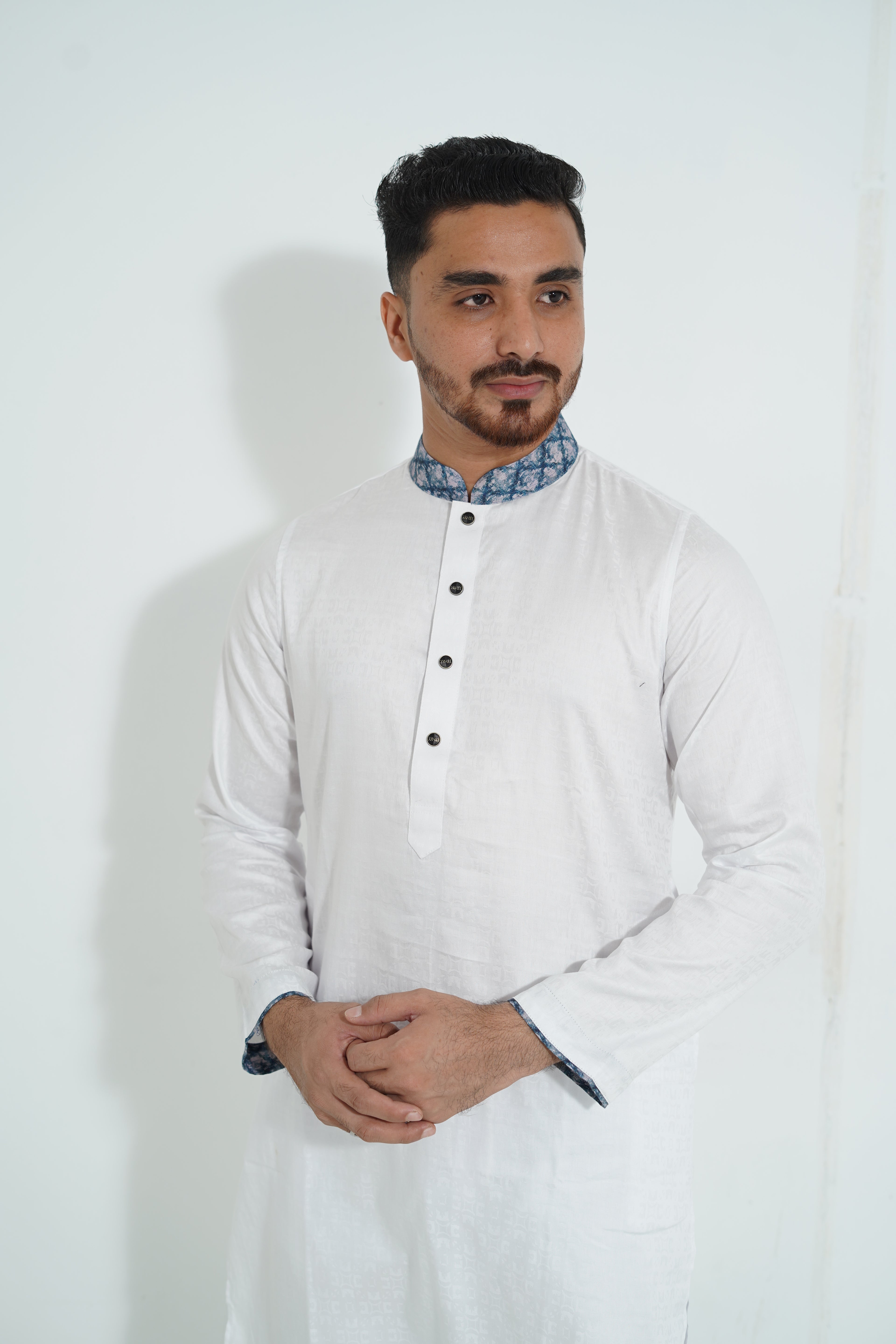 Redefine BD Signature White Jacquard Panjabi