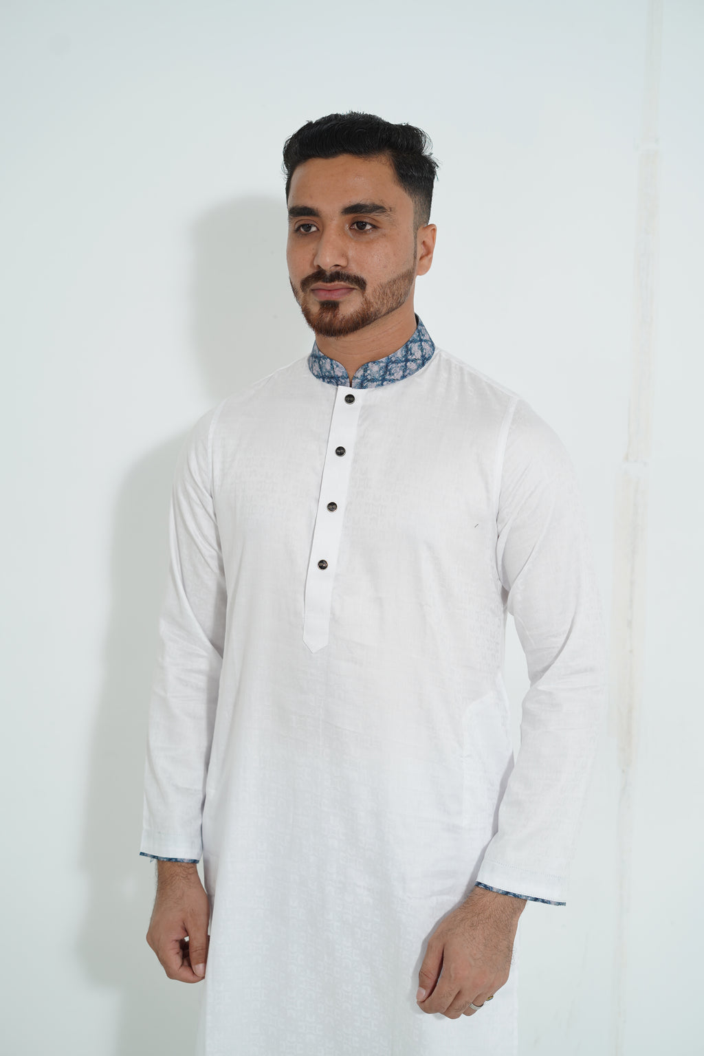 Redefine BD Signature White Jacquard Panjabi