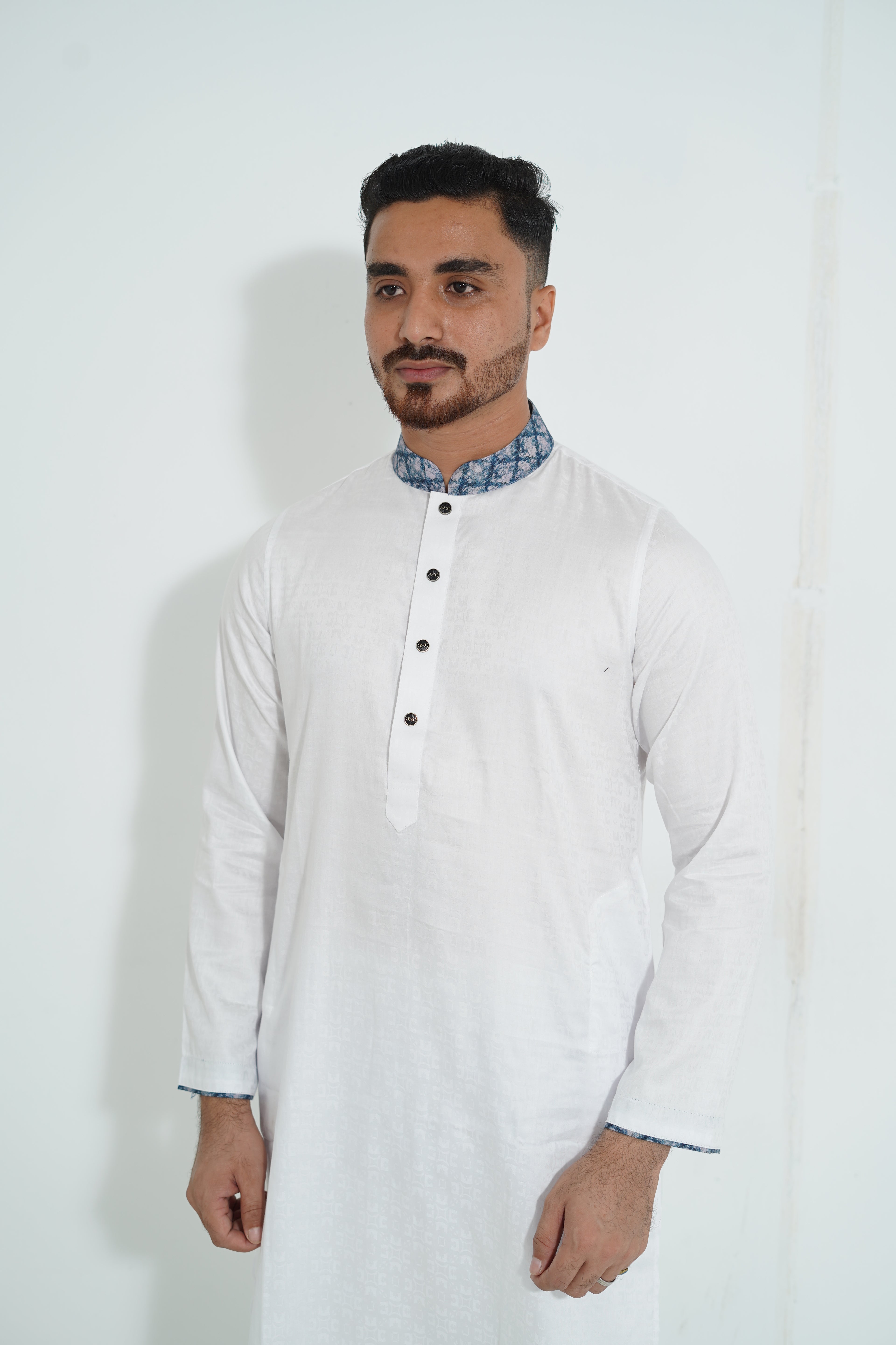 Redefine BD Signature White Jacquard Panjabi