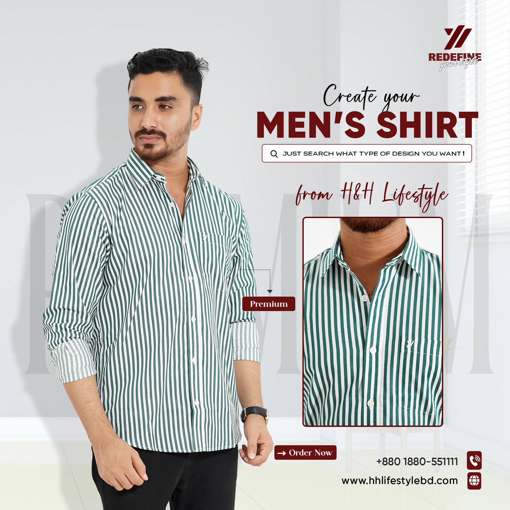 Premium Full Sleeve Bold Stripe Shirt