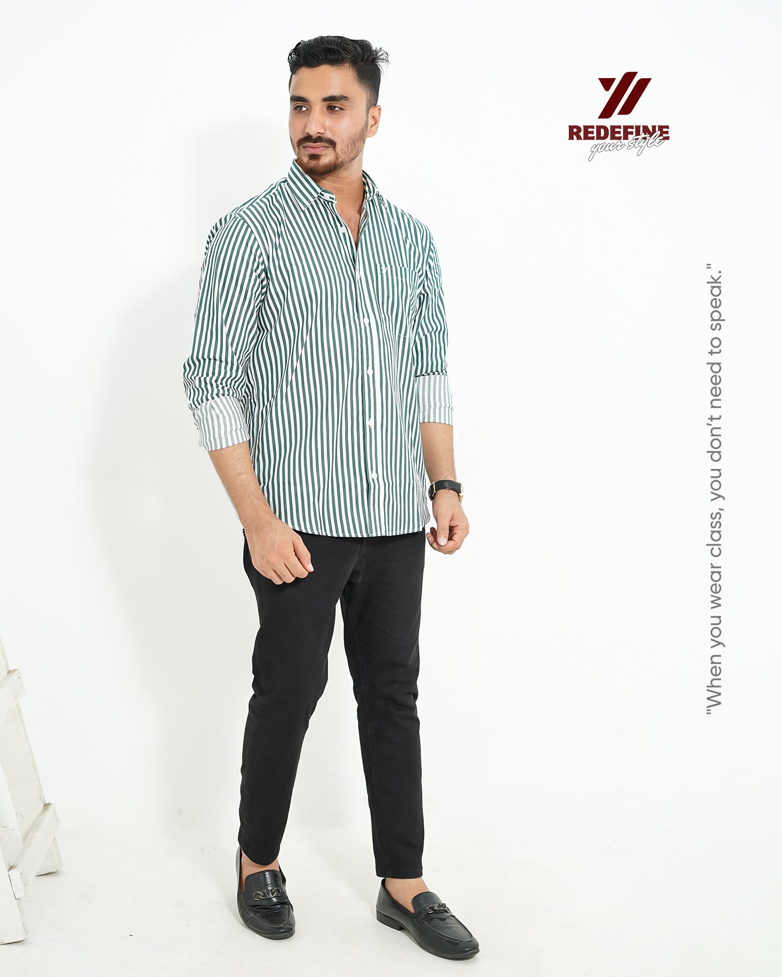 Premium Full Sleeve Bold Stripe Shirt